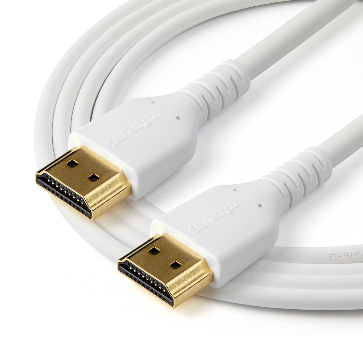 Premium High Speed Hdmi Cable With Ethernet Aramid Fiber 2m White