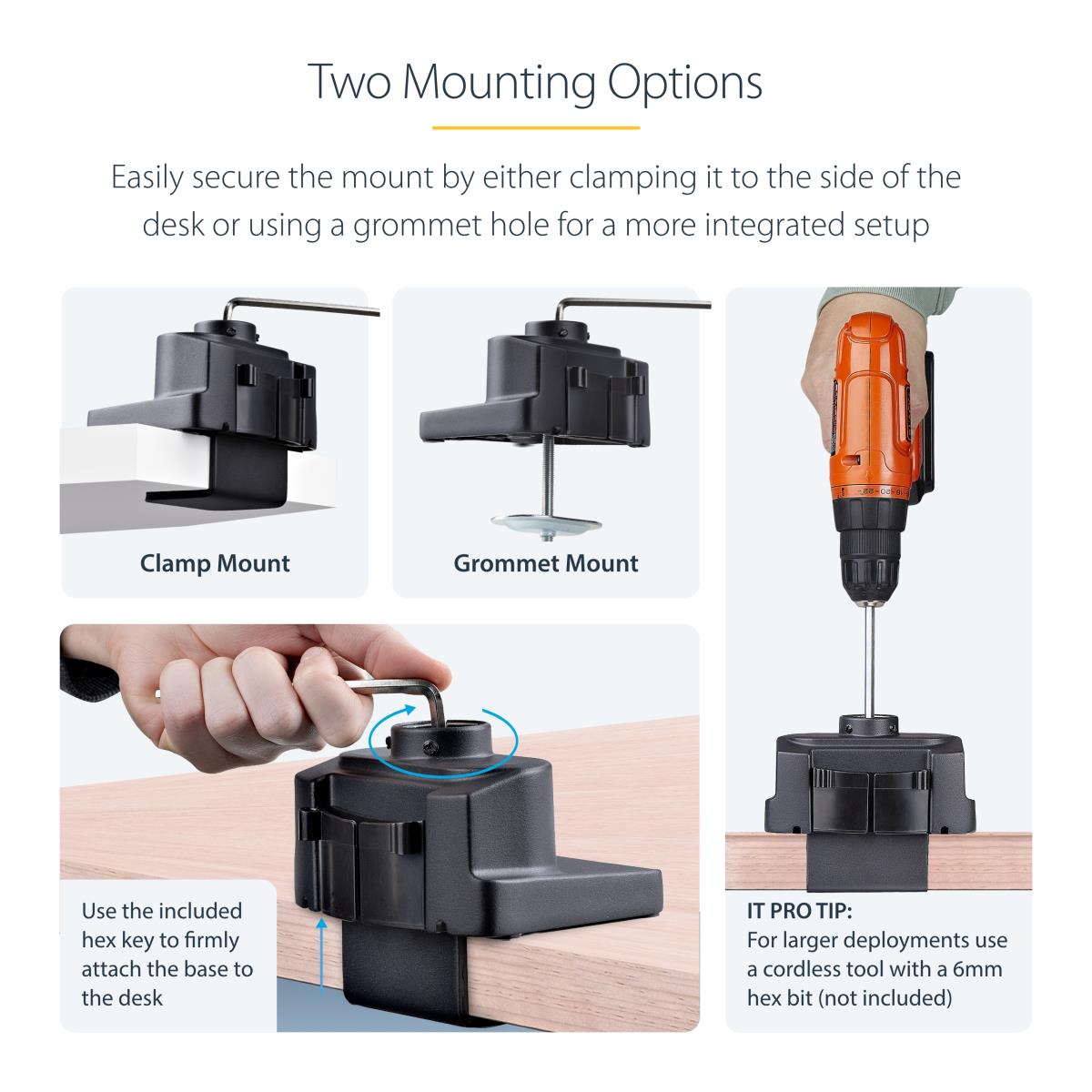 Desk Mount Monitor Arm Articulating - 2x USB 3.0