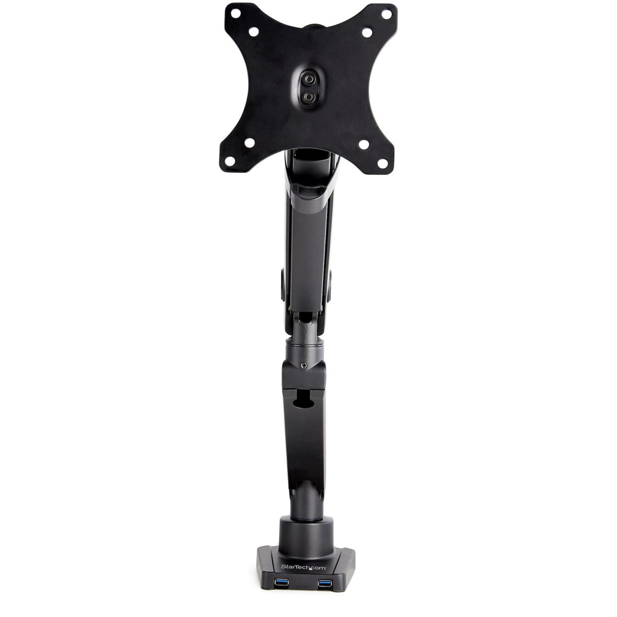 Single Desk Mount Monitor Arm 2 Built-in USB 3.0 Ports - Vesa