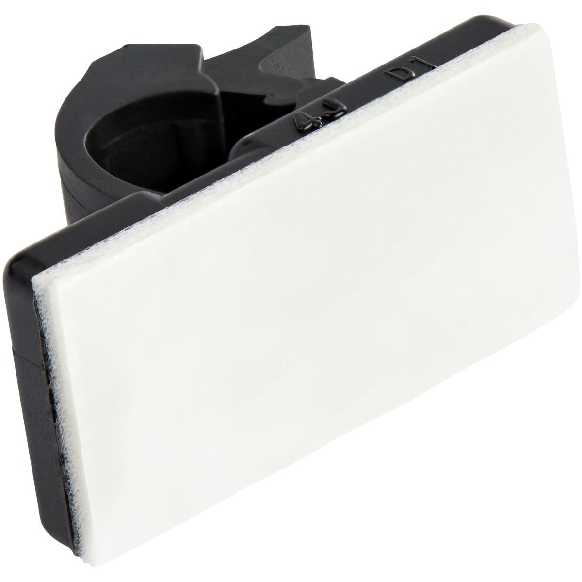 Adhesive Cable Management ClIPS Black - Nylon Self Adhesive Clamp Ul/94v-2 Fire Rated - 100 Pack - Cbmcc1
