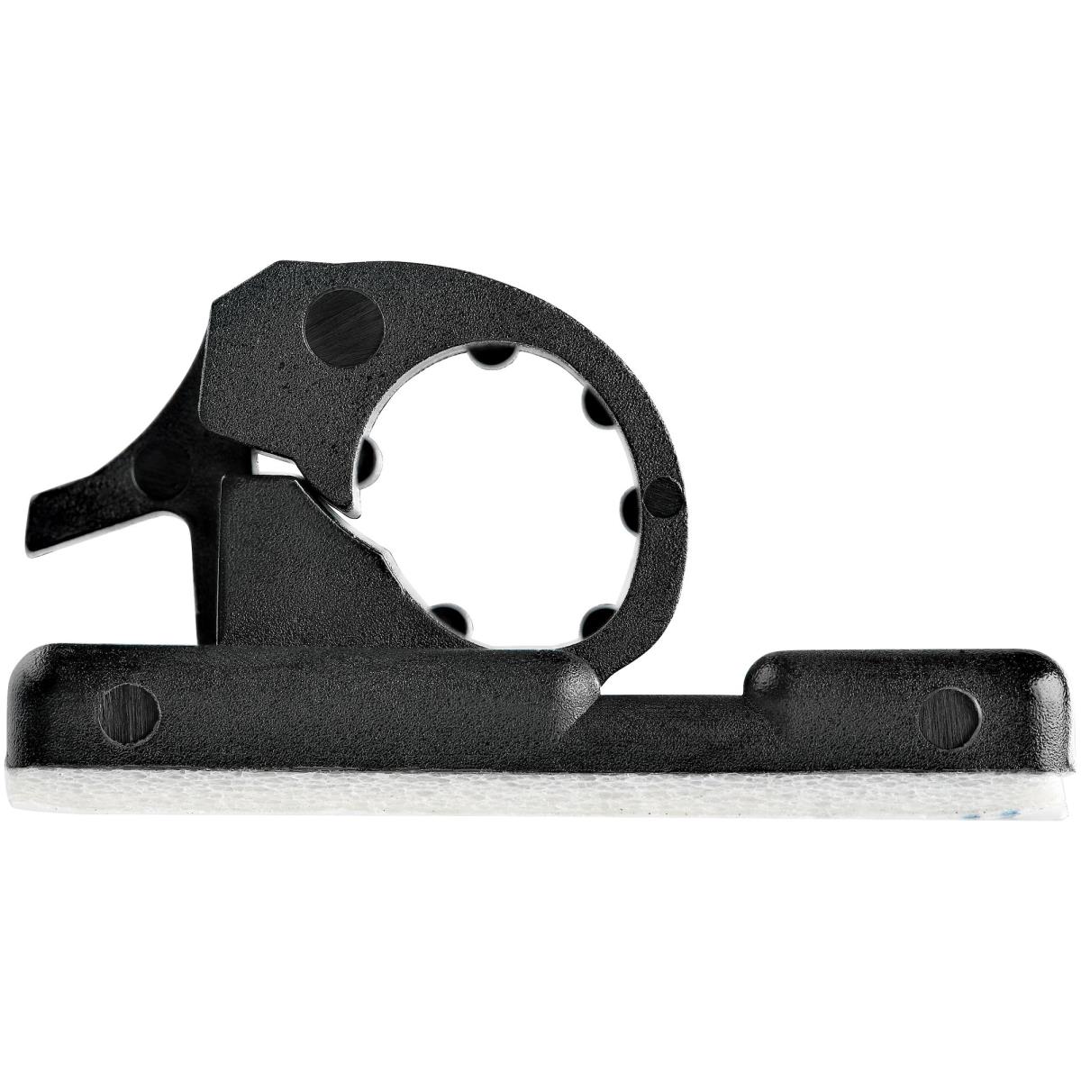 Adhesive Cable Management ClIPS Black - Nylon Self Adhesive Clamp Ul/94v-2 Fire Rated - 100 Pack - Cbmcc1