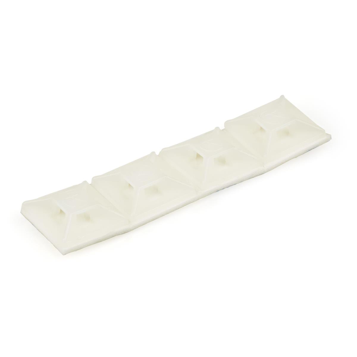 Cable Tie Mounts With Adhesive Tape For 0.13 In. (3.2 Mm) Wide Ties - 100 Pack