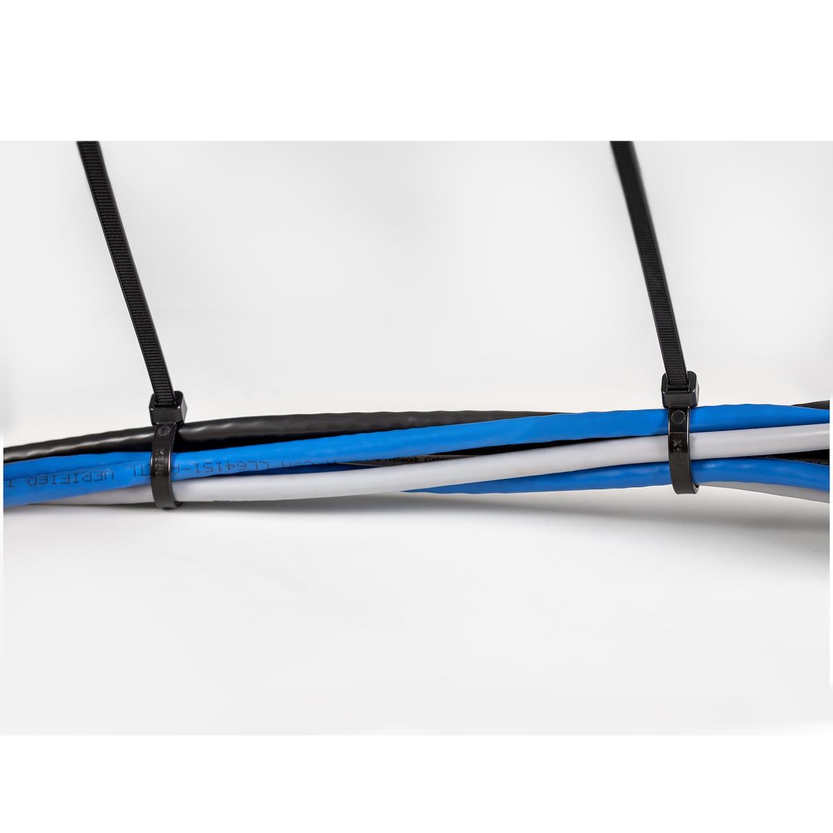 Cable Ties -black Nylon Zip Tie Wraps Ul Taa 100 Pack 10in