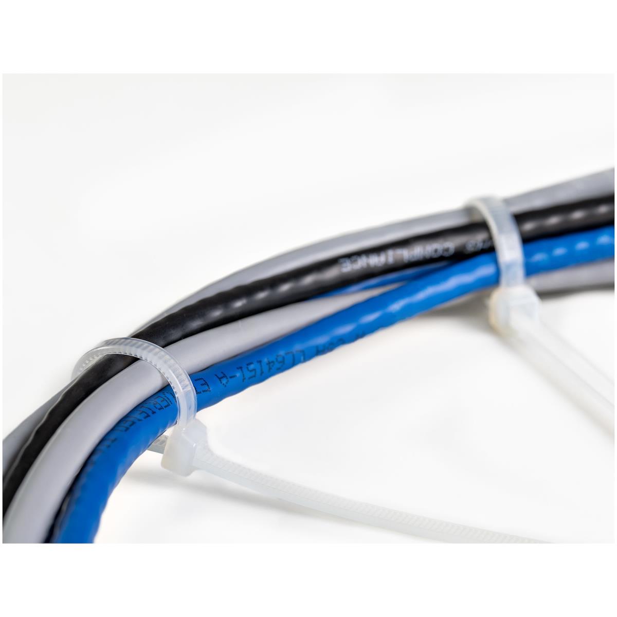 Cable Ties -white Nylon Zip Tie Wraps Ul Taa 1000 Pack 10in