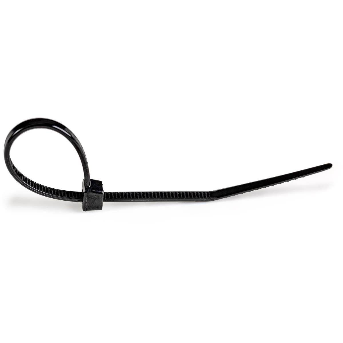 Cable Ties -black Nylon Zip Tie Wraps Ul Taa 100 Pack 6in