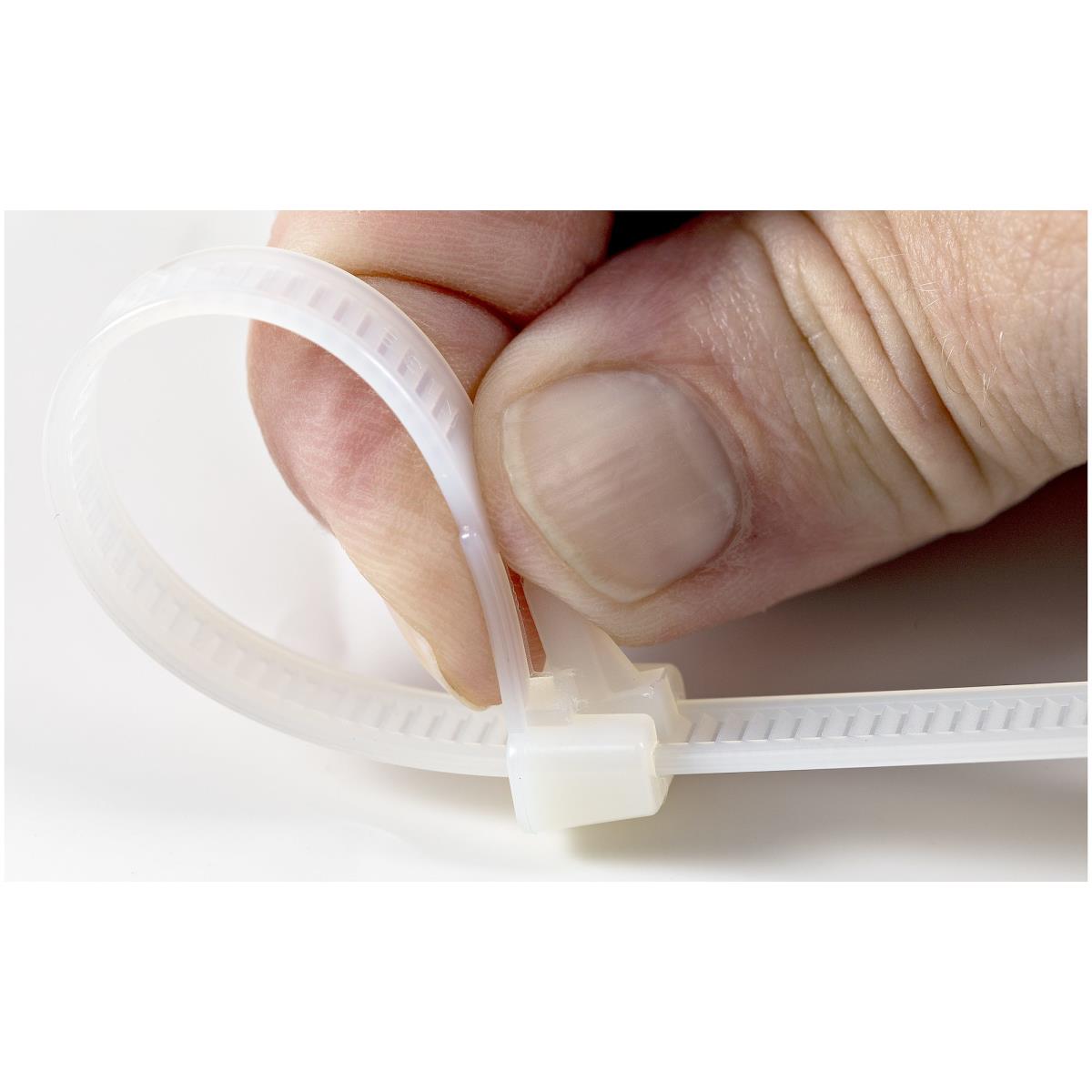 Resealable Zip Ties 10in 100 Pack