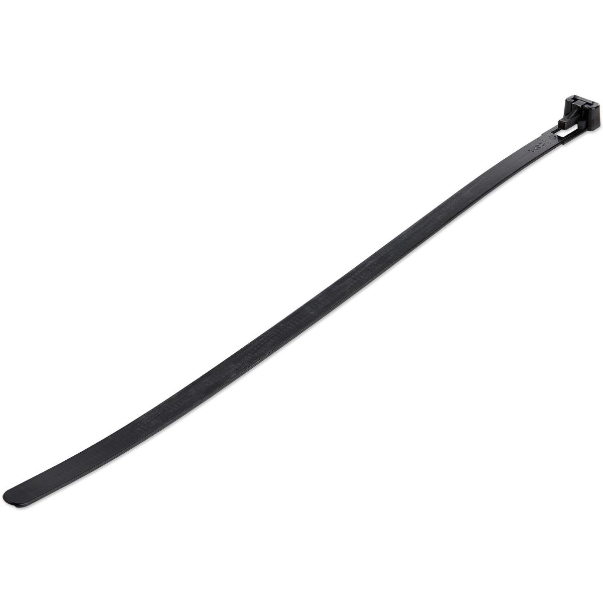 75648591 Resealable Zip Tie 10in Black 100 Pack