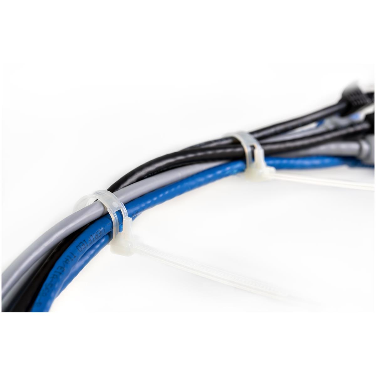 Resealable Zip Ties 6in 100 Pack