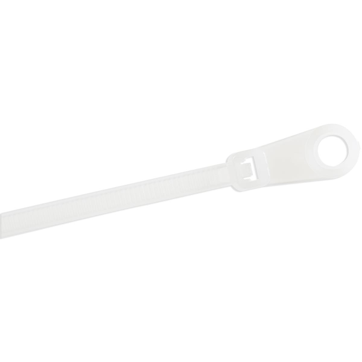 Plastic Zip Ties With Screw Hole 4in 100 Pack