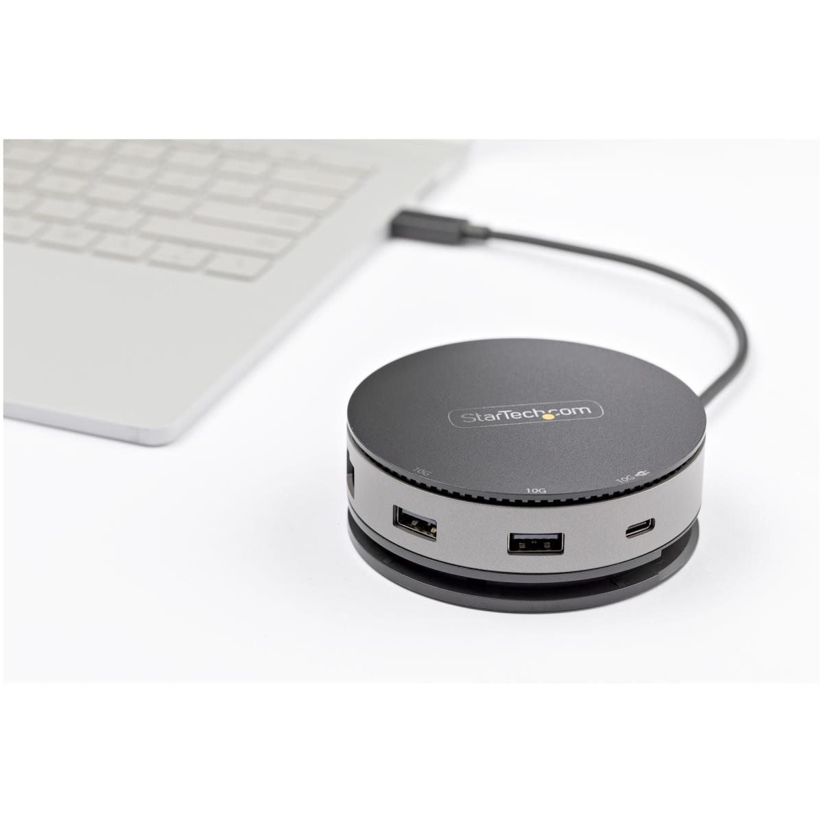 USB-c Multiport Adapter - USB Type-c 10gbps Mini Dock 4k 60hz Hdmi/DisplayPort/1080p Vga - 75w Pd Passthrough, USB Hub & Gbe