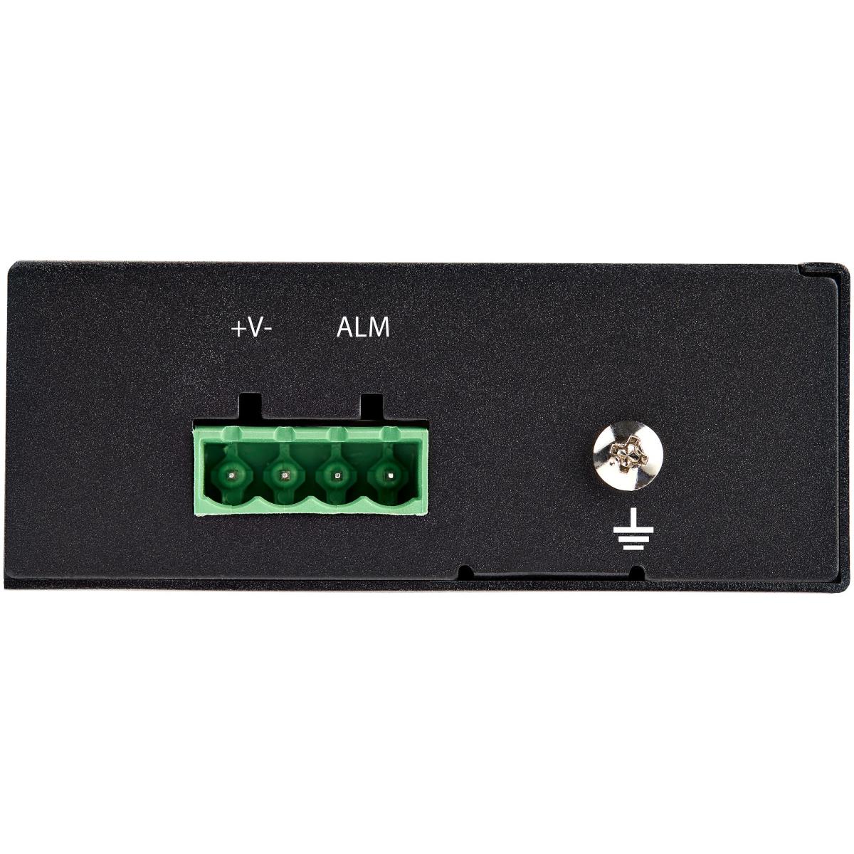 Poe+ Industrial Fiber To Ethernet Media Converter 60w - Sfp To Rj45 - Sm/mm Fiber To Gigabit Copper Ip-30
