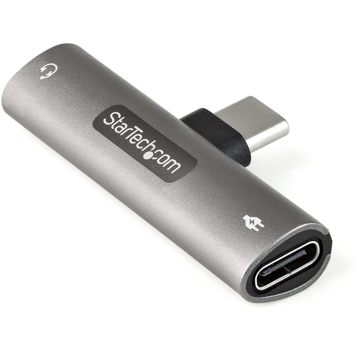 USB C Audio + Charge Adapter 3.5mm Headset Jack + Pd Charging