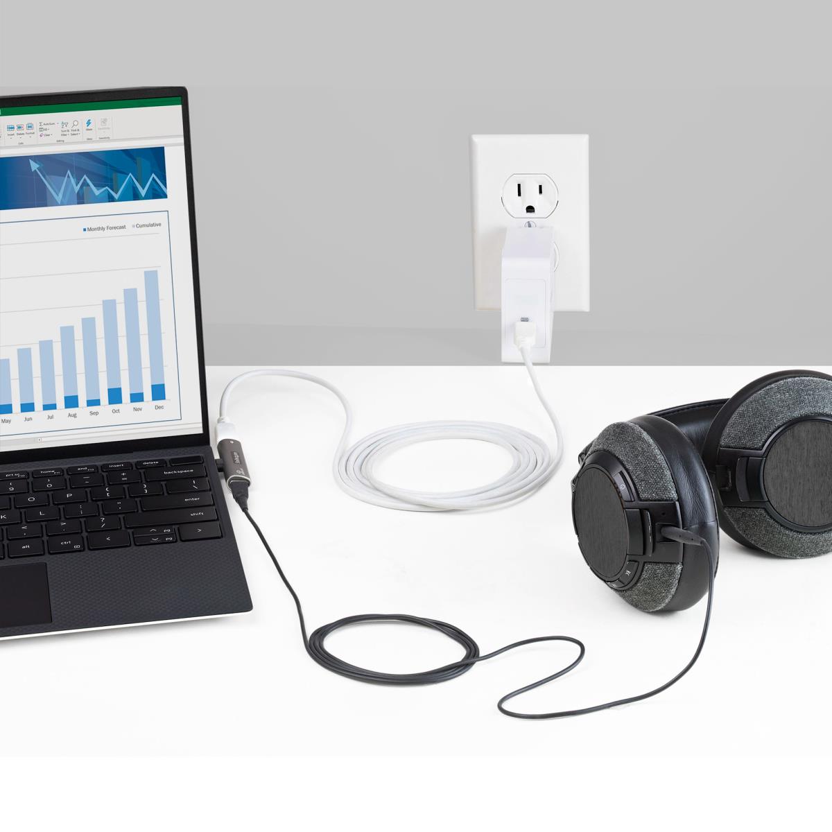 USB C Audio / Charge Adapter W/ USB-c Audio And 60w Charge Port