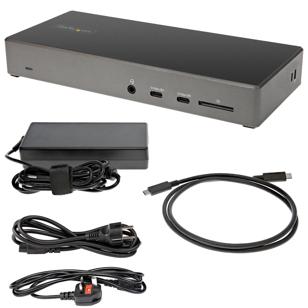 Docking Station - USB C Dock - Triple 4k Monitor - 2x Dp/hdmi - 100w Pd - 6x Downstream USB Ports