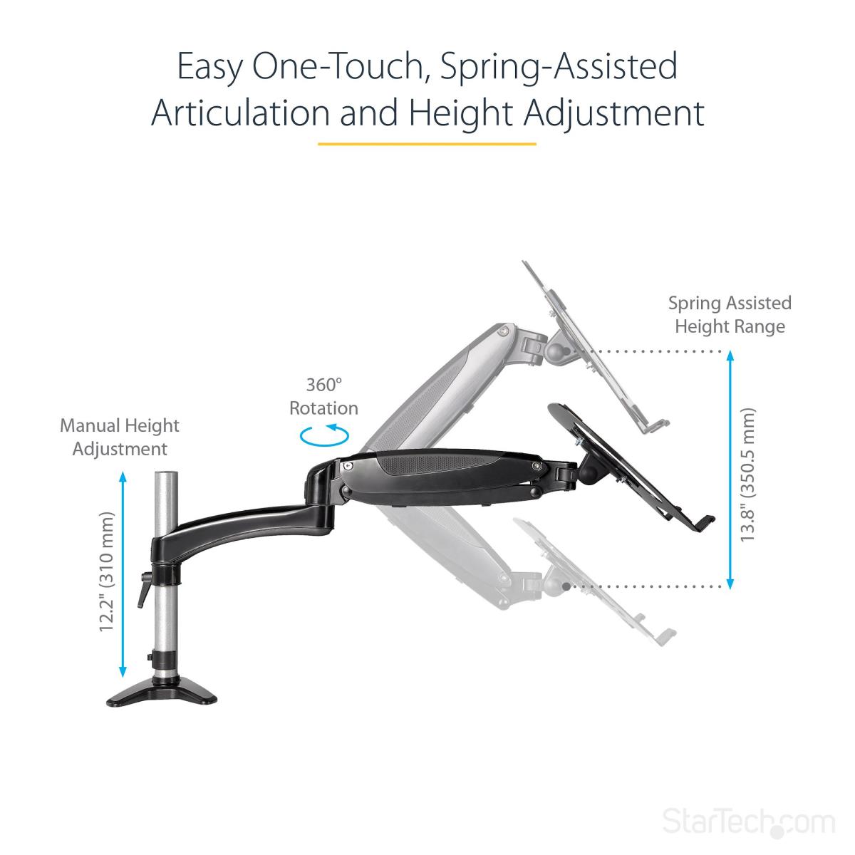 Desk Mount Laptop Arm - For Laptop Or Single 34in Monitor