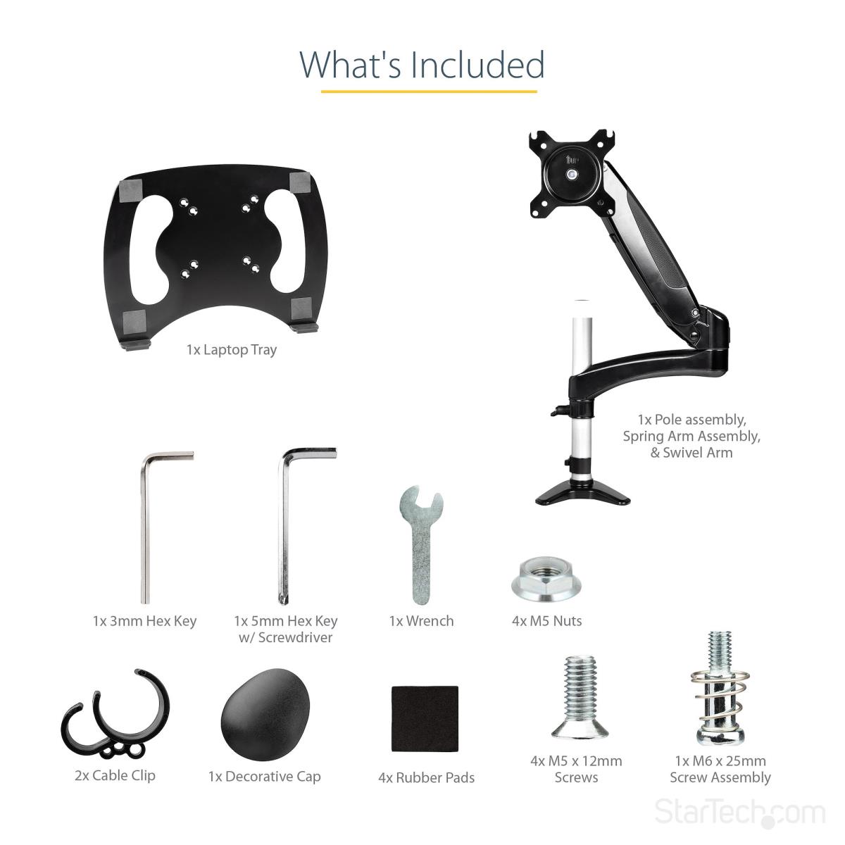 Desk Mount Laptop Arm - For Laptop Or Single 34in Monitor