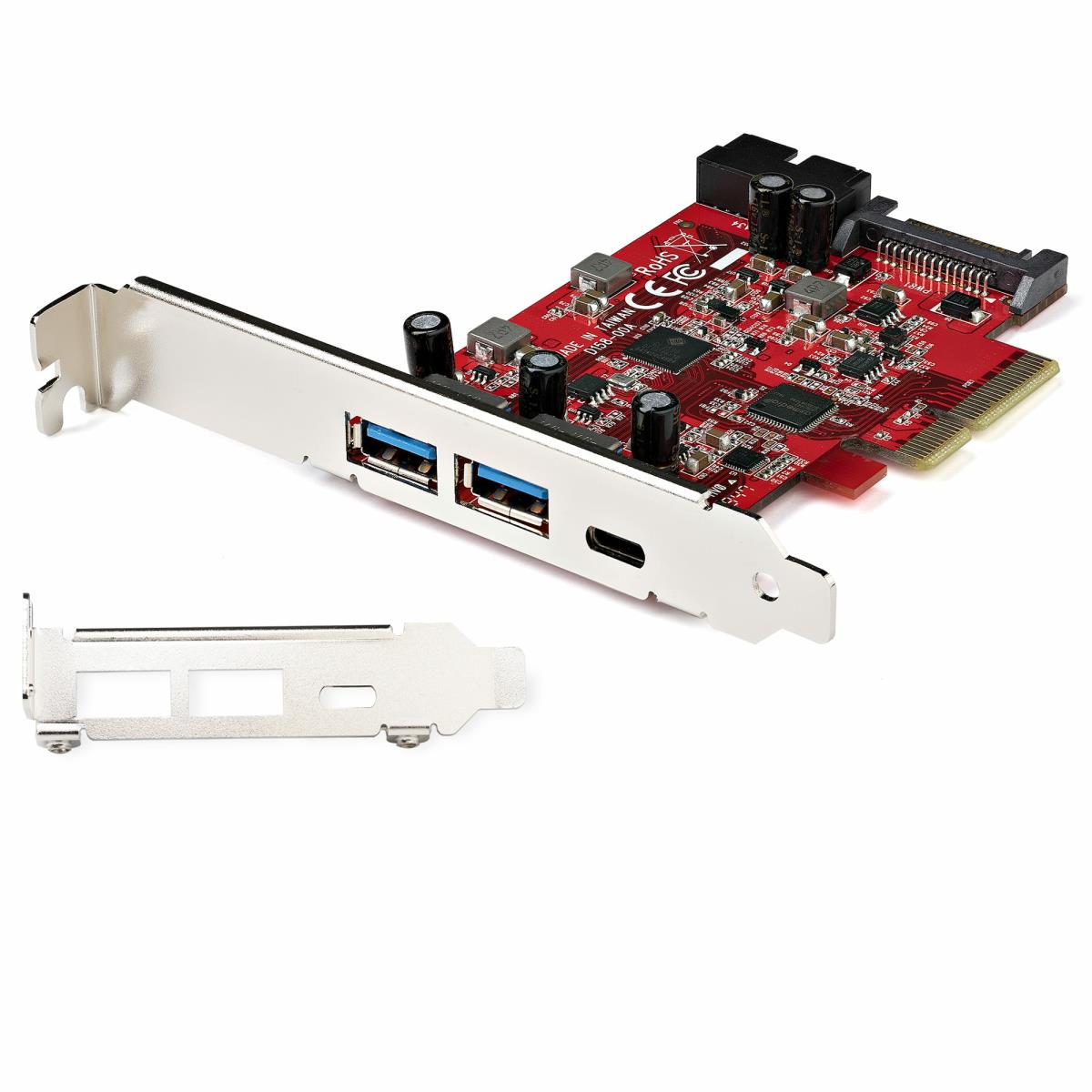 USB C Pci-e Controller Card - 5-port USB Pcie - 10gbps USB 3.1 Gen 2 Pcie Card W/ 1x USB-c & 2x USB-a - 1x 2 Port Idc