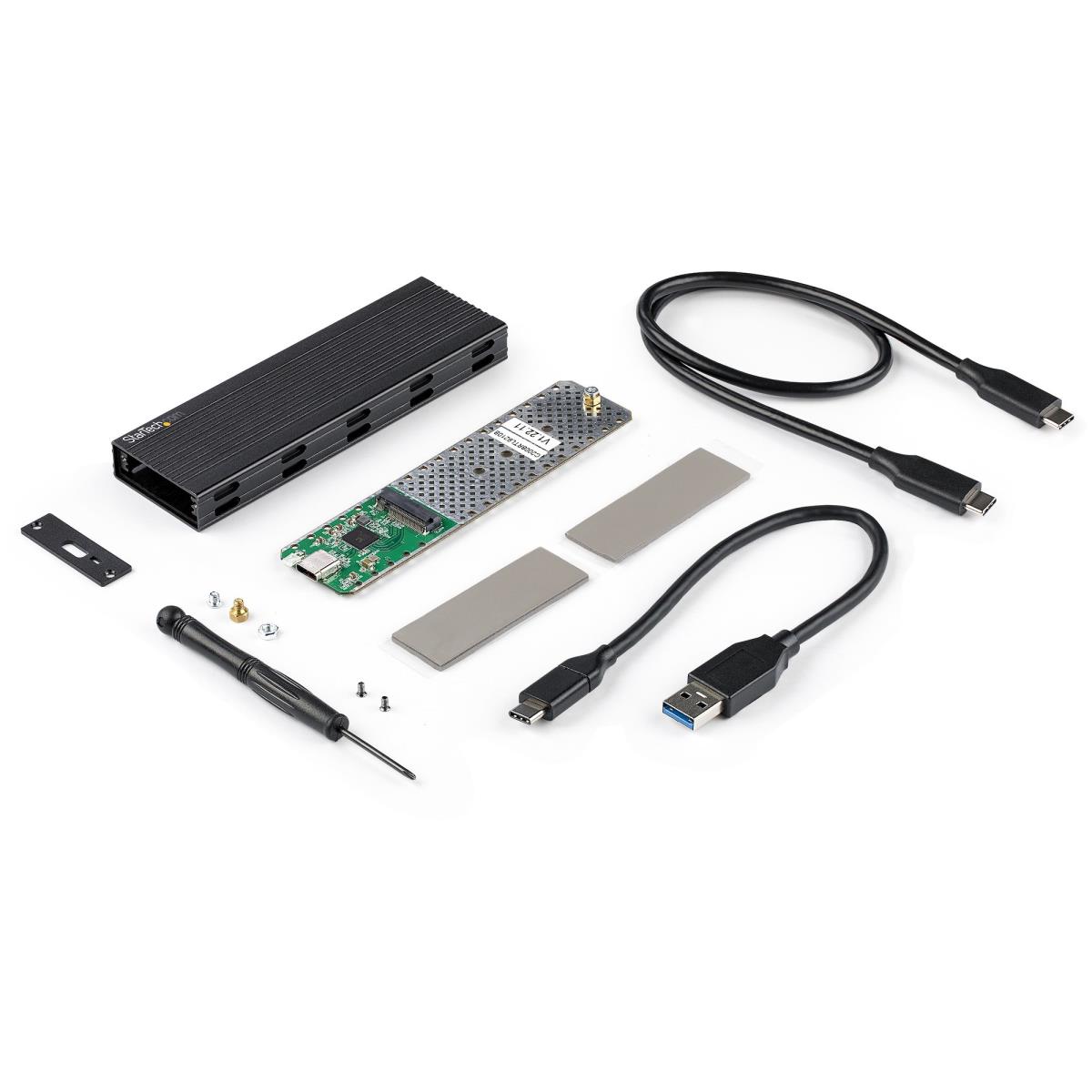 USB-c 10gbps To M.2 Nvme Or M.2 SATA SSD Enclosure - Portable External M.2 Pcie/SATA Ngff SSD Aluminum Case