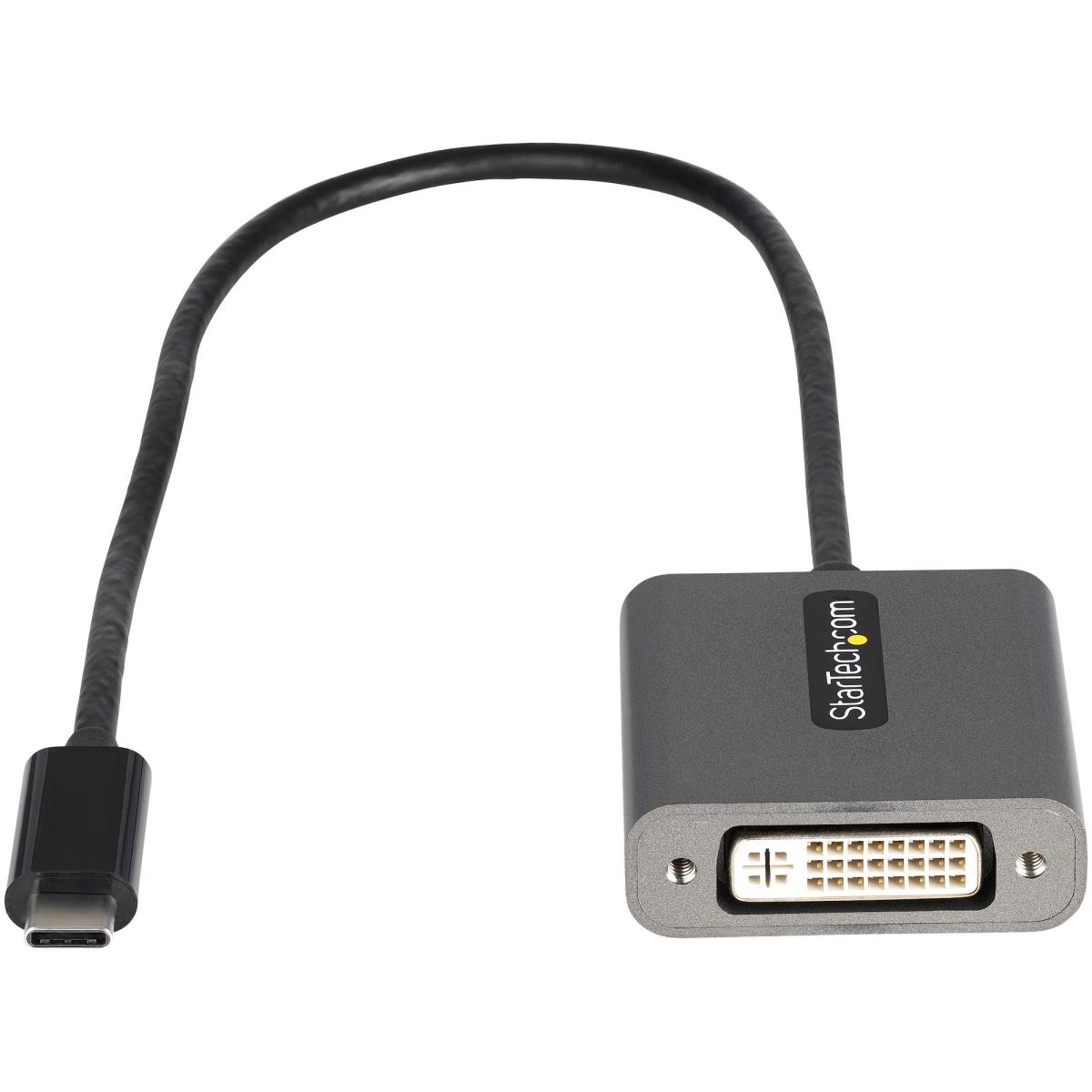 USB C To DVI Adapter 1920x1200p With 12 Long Attached Cable