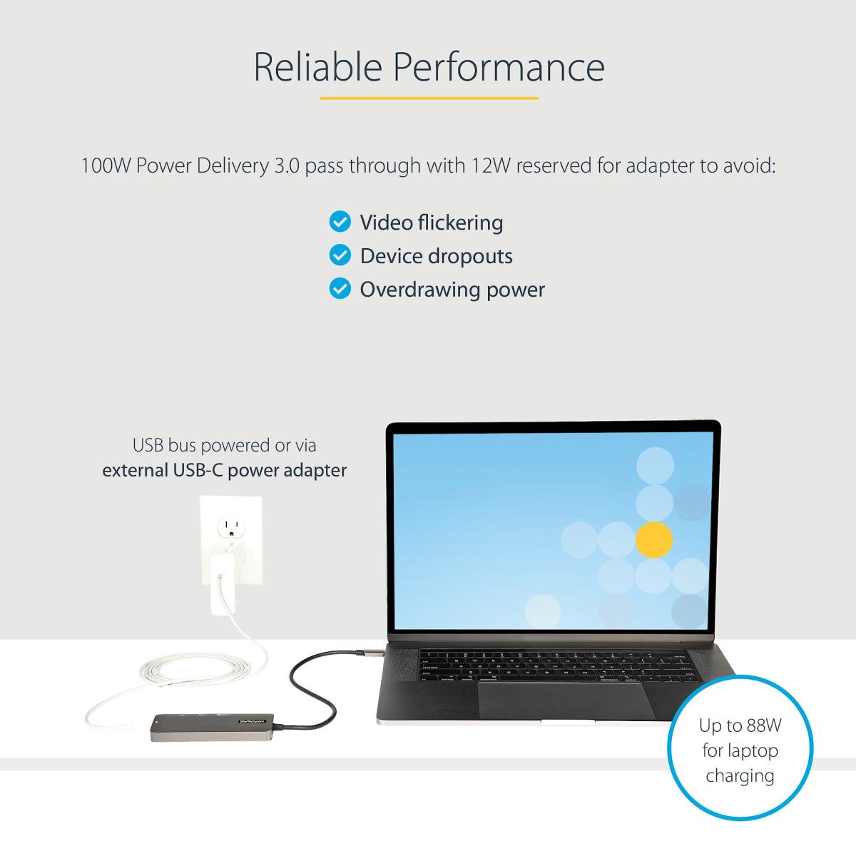 USB C Multiport Adapter Hdmi 4k 60hz/100w Pd/4xUSB