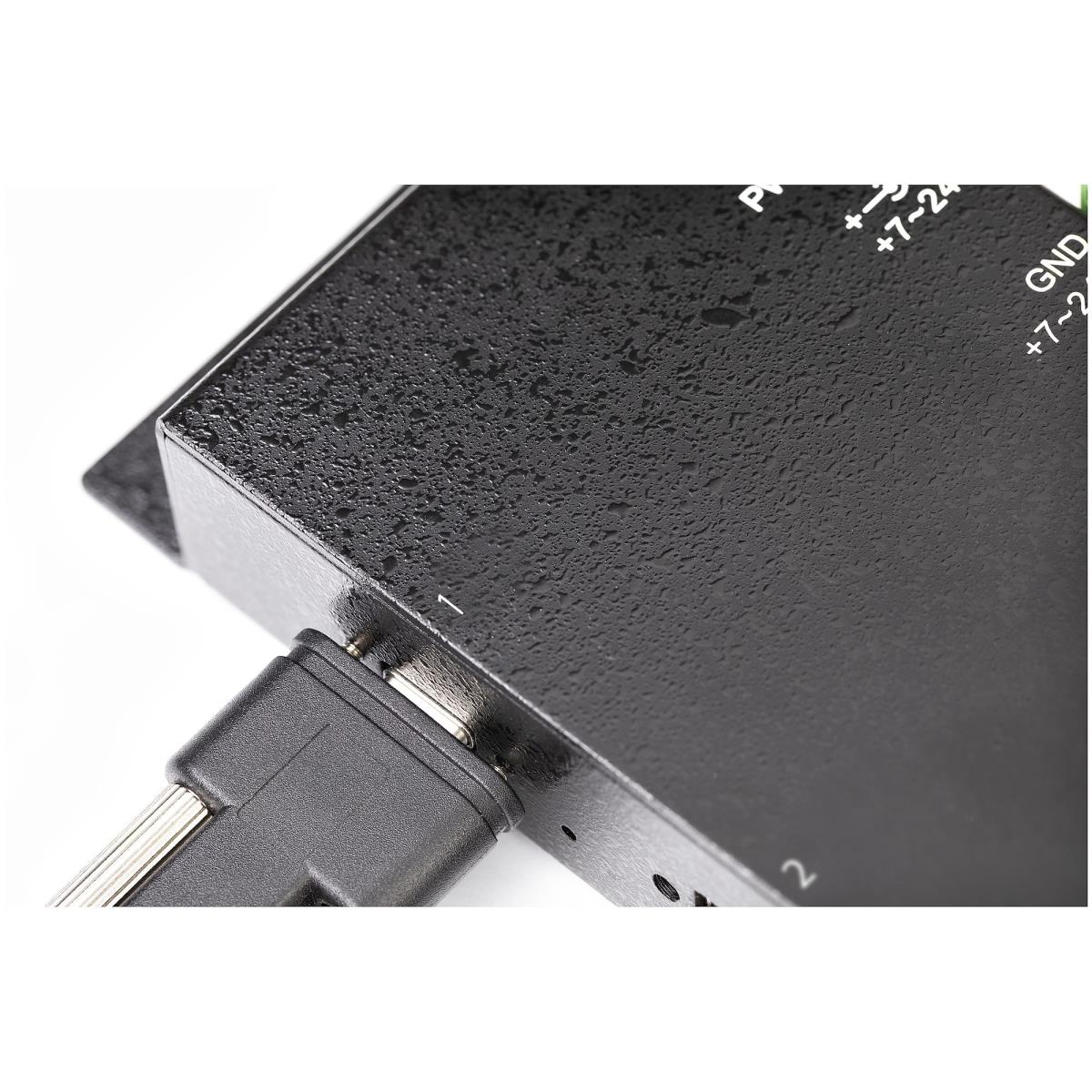 USB C Hub 4 Port 10gbps - Metal Industrial USB 3.2/3.1 Gen 2