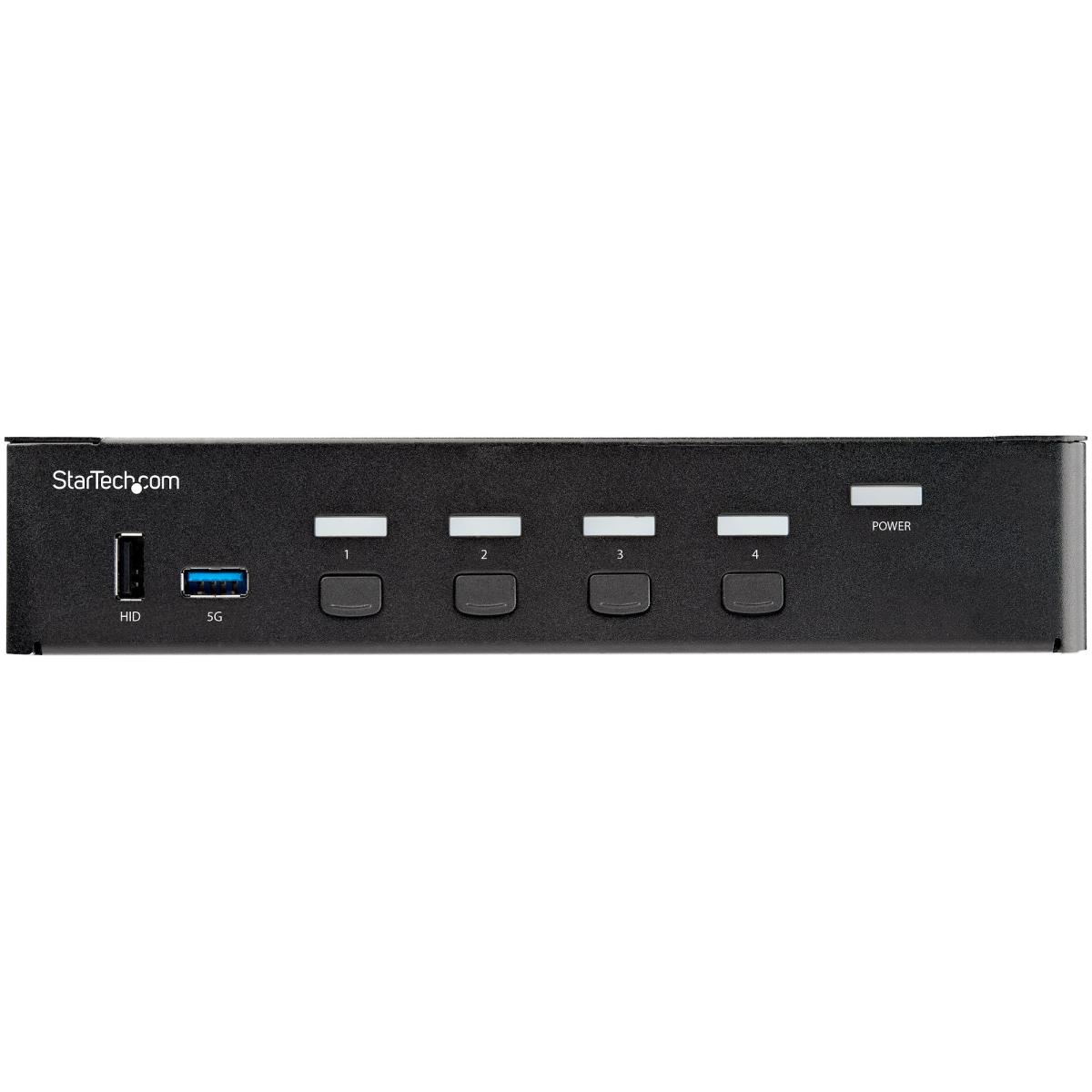 KVM Switch - 4 Port Hdmi Single Monitor 4k 60hz Ultra Hd Hdr, Desktop Hdmi 2.0 KVM Switc