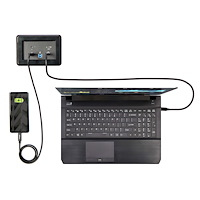Conference Room Table Connectivity Box W/ Laptop Docki