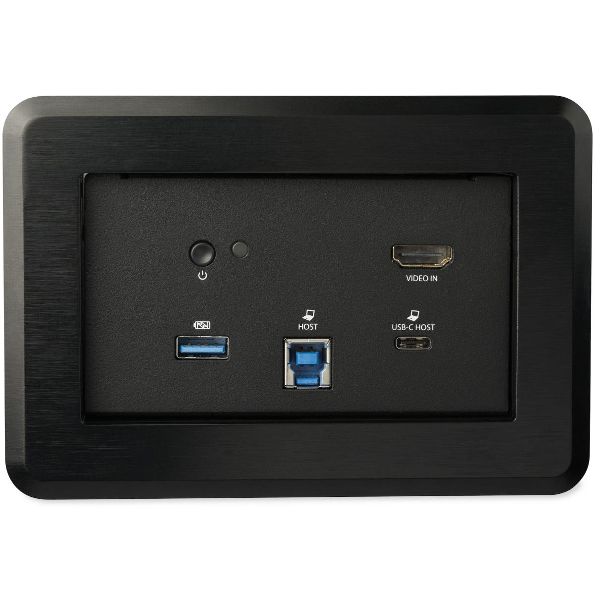 Conference Room Table Connectivity Box W/ Laptop Docki