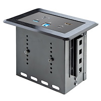 Conference Room Table Connectivity Box W/ Laptop Docki