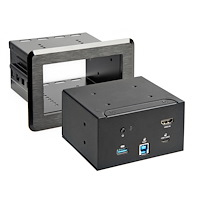 Conference Room Table Connectivity Box W/ Laptop Docki