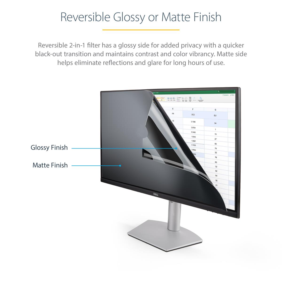 Monitor Privacy Screen 19in - Universal - Matte Or Glossy