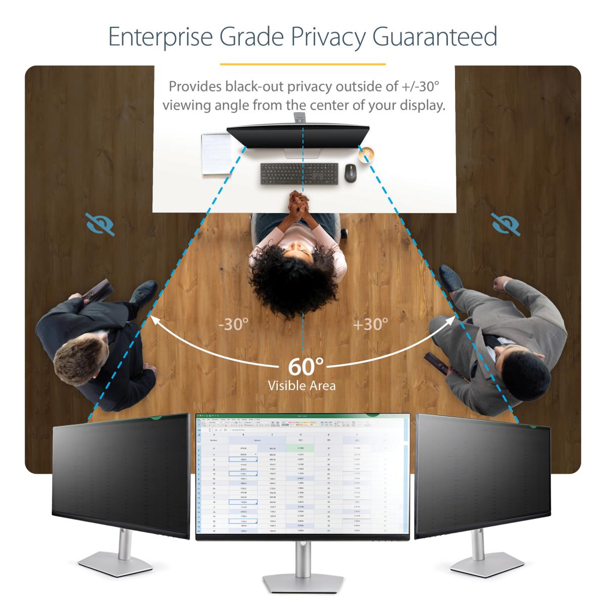 Monitor Privacy Screen 23in - Universal - Matte Or Glossy