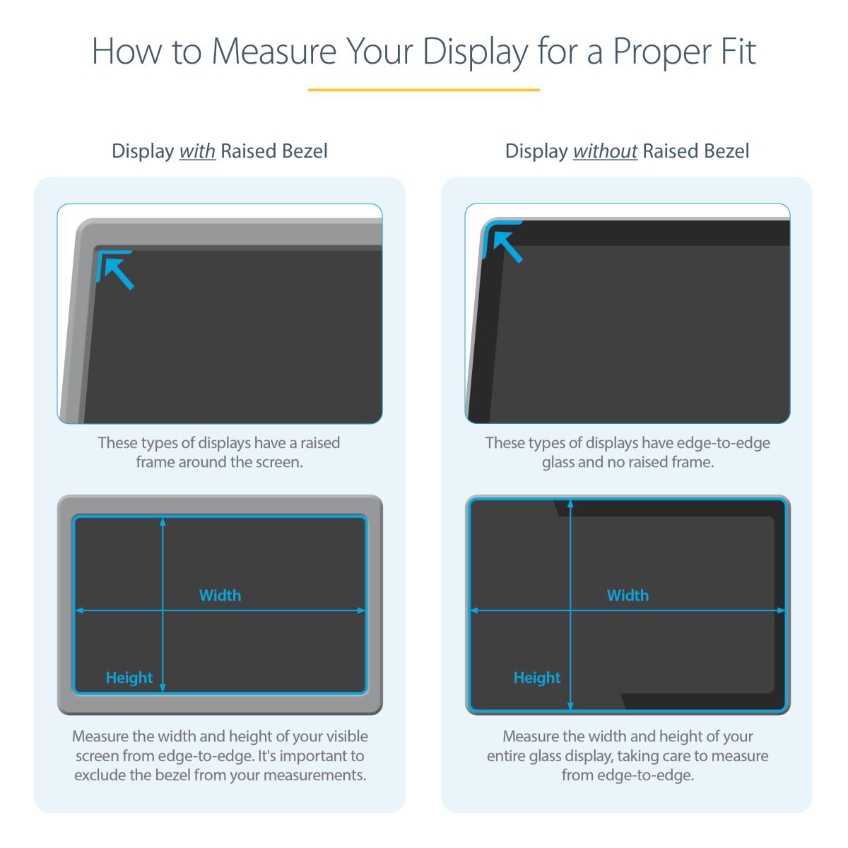 Monitor Privacy Screen 23in - Universal - Matte Or Glossy