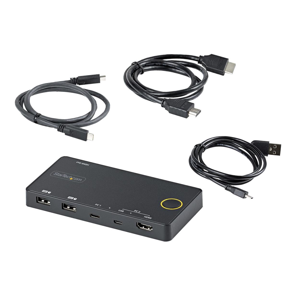 KVM Switch - 2 Port USB-a/hdmi / USB-c - 4k 60hz Hdmi 2.0