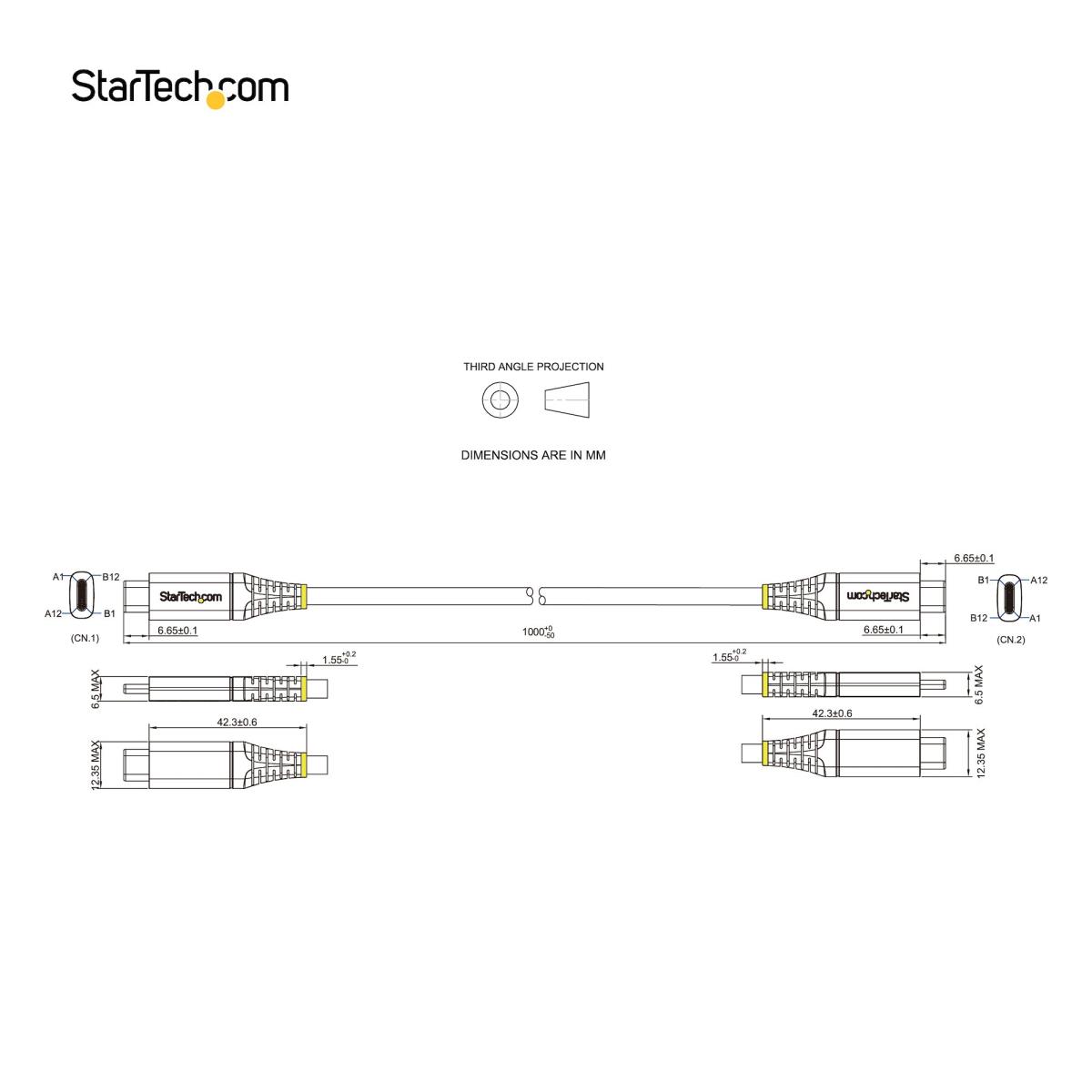 USB-c Cable 10gbps-USB-if Certified - 1m