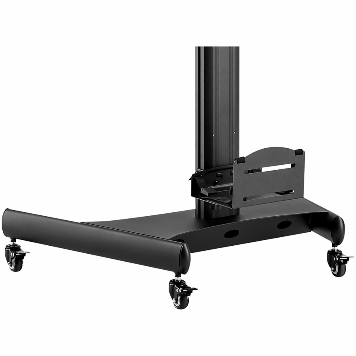 Mobile Workstation Cart With Monitor Mount And Cpu Holder