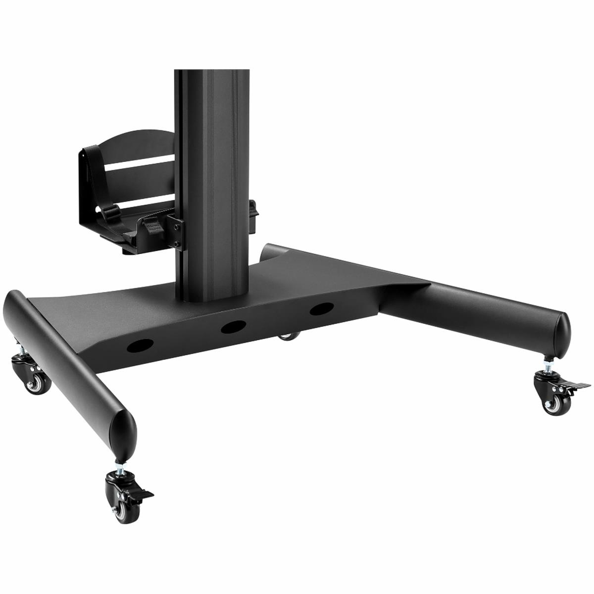 Mobile Workstation Cart With Monitor Mount And Cpu Holder