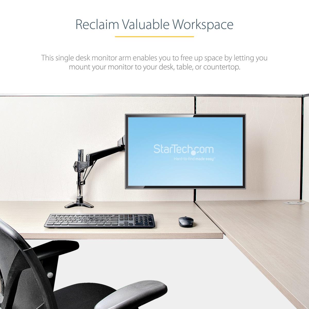 Desk Mount Monitor Arm Full Motion  Height Adjustable