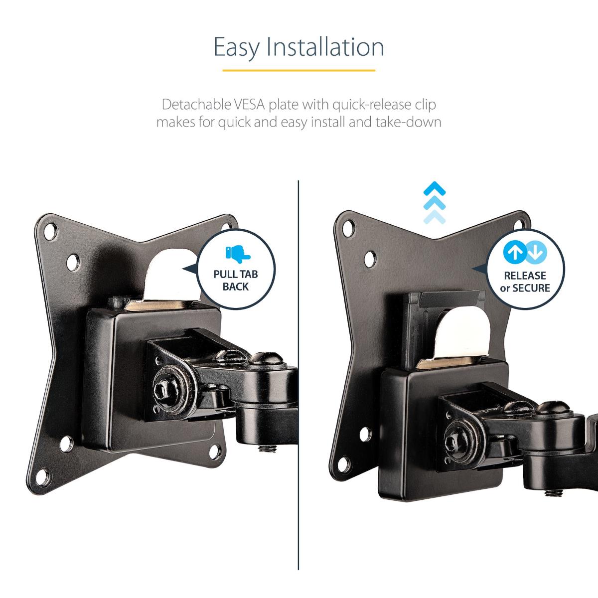 Desk Mount Monitor Arm Full Motion  Height Adjustable