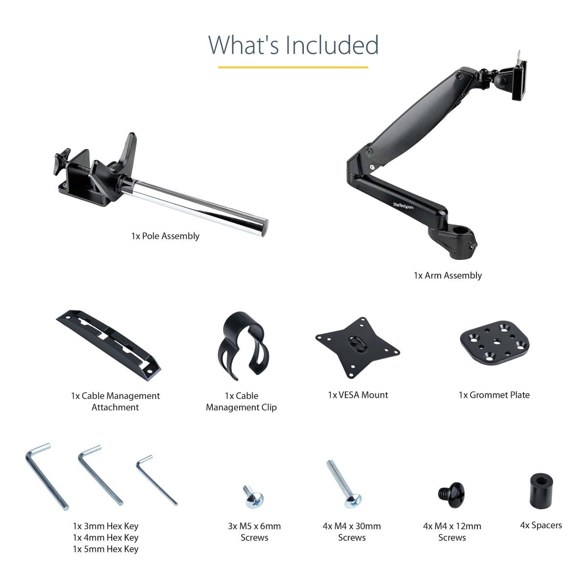 Desk Mount Monitor Arm Full Motion  Height Adjustable