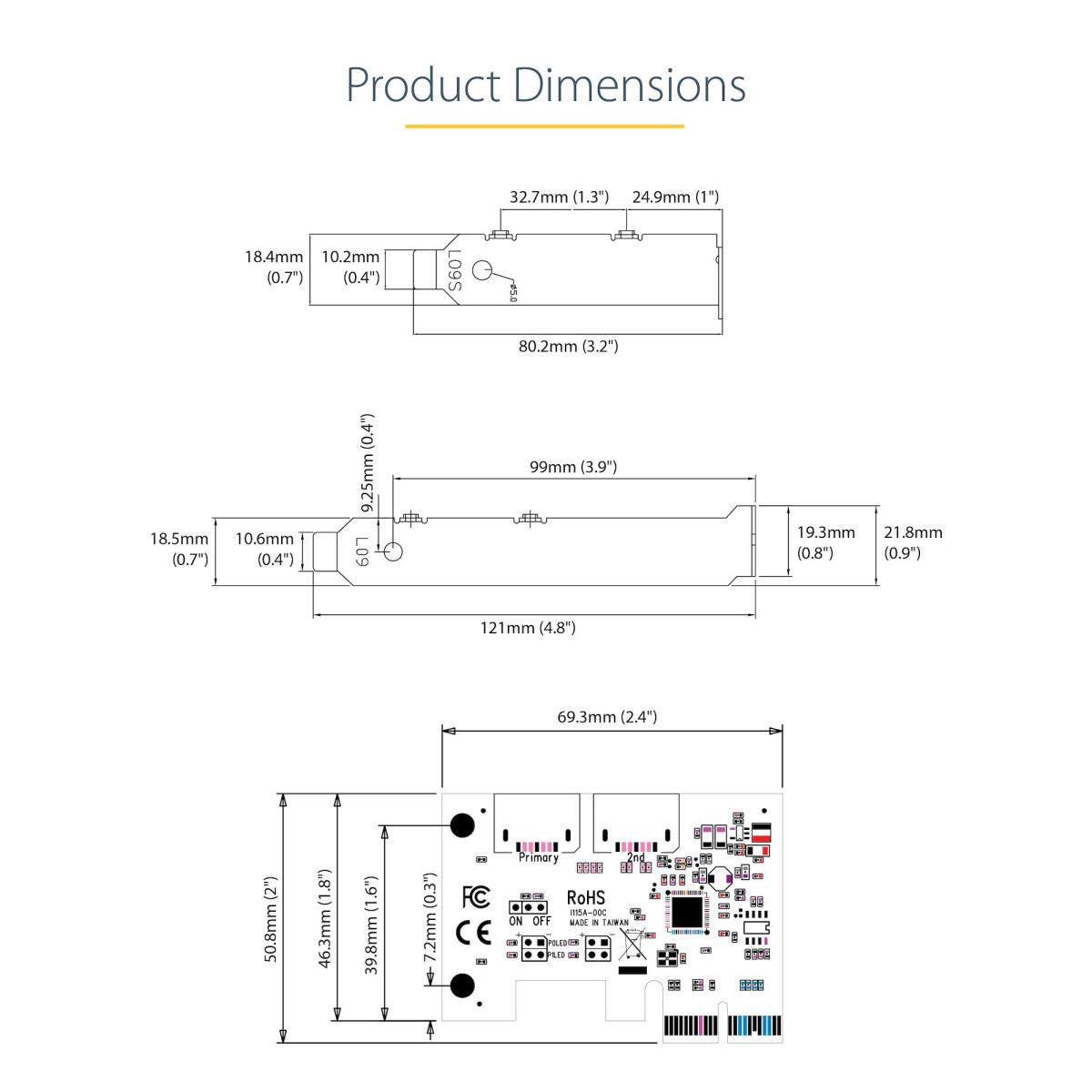 SATA Pcie Card - 2 Port Pcie SATA Expansion Card - 6gbps - Full Low Profile - Pci-e To SATA Ad