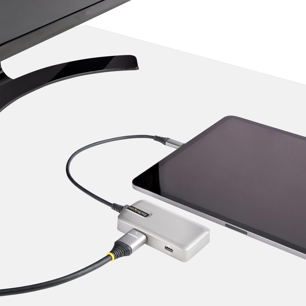 USB C Multiport Adapter - USB-c To 4k 60hz Hdmi 2.0 100w Power Delivery Pass-through - 3-port 10gbps