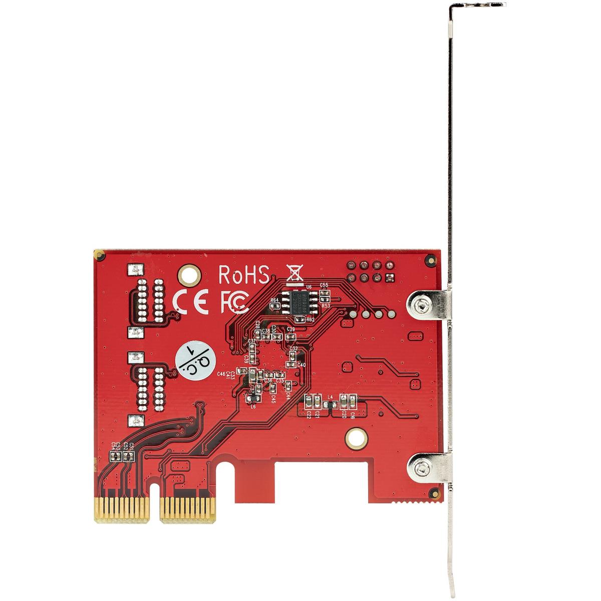 SATA Pcie Card - 4 Port Pcie SATA Expansion Card - 6gbps - Low/full Profile - Stacked SATA Connectors - Asm1164 Non-raid