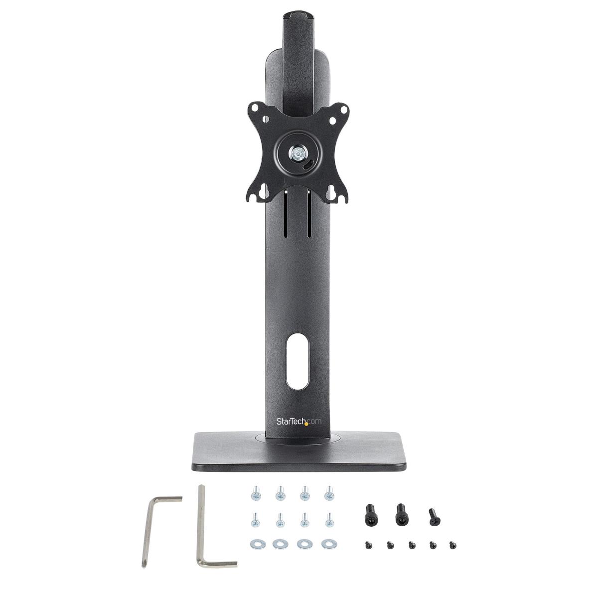 Free Standing Single Monitor Mount - Height Adjustable Monitor Stand