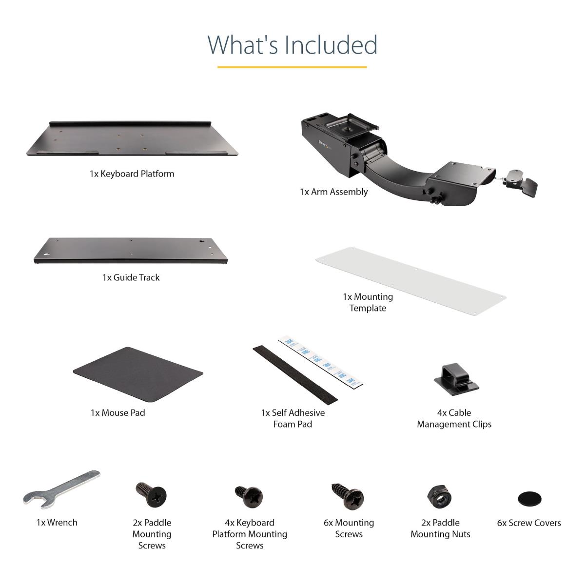 Under Desk Keyboard Tray - Adjustable