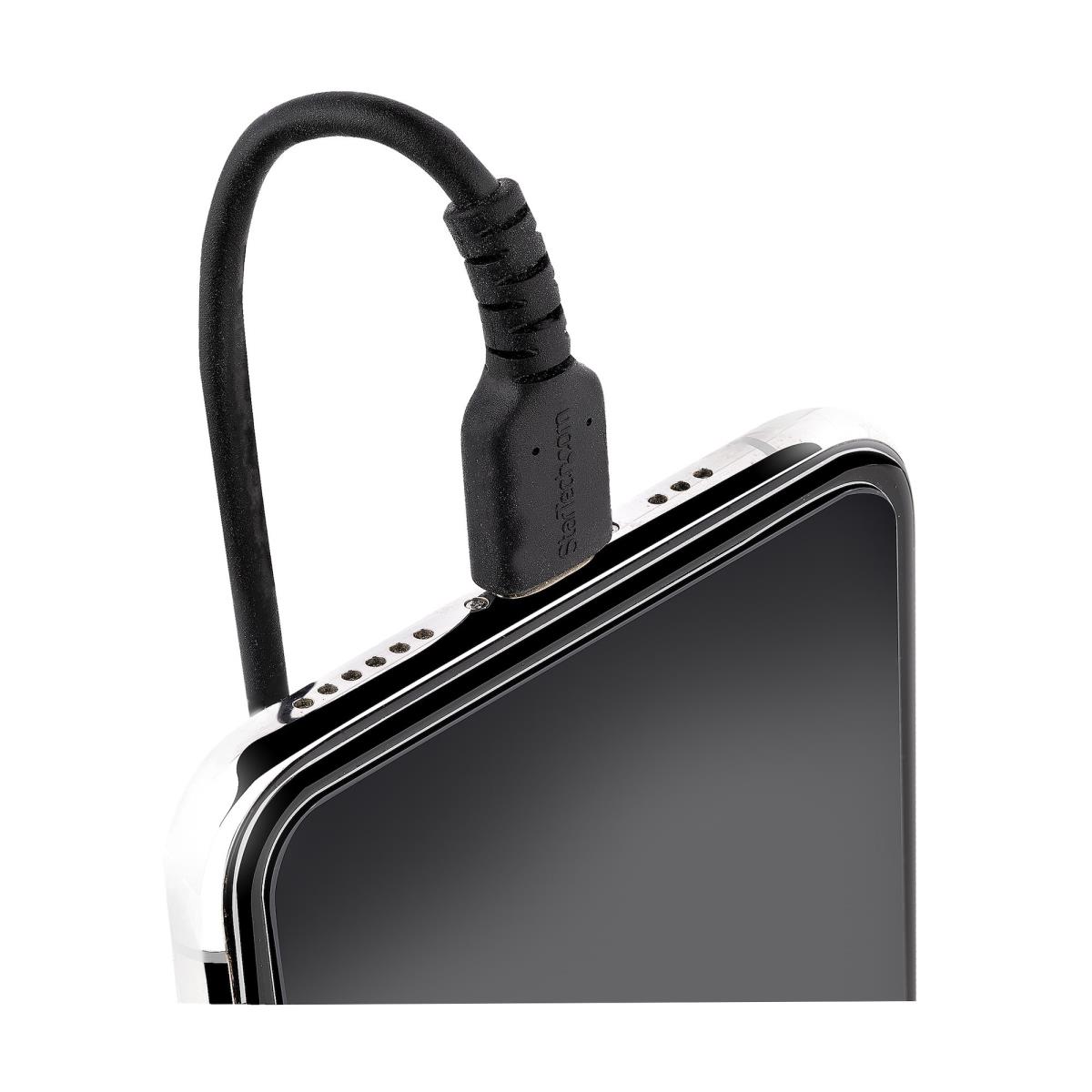 USB To Lightning Cable - Coiled Cable - 1m Black