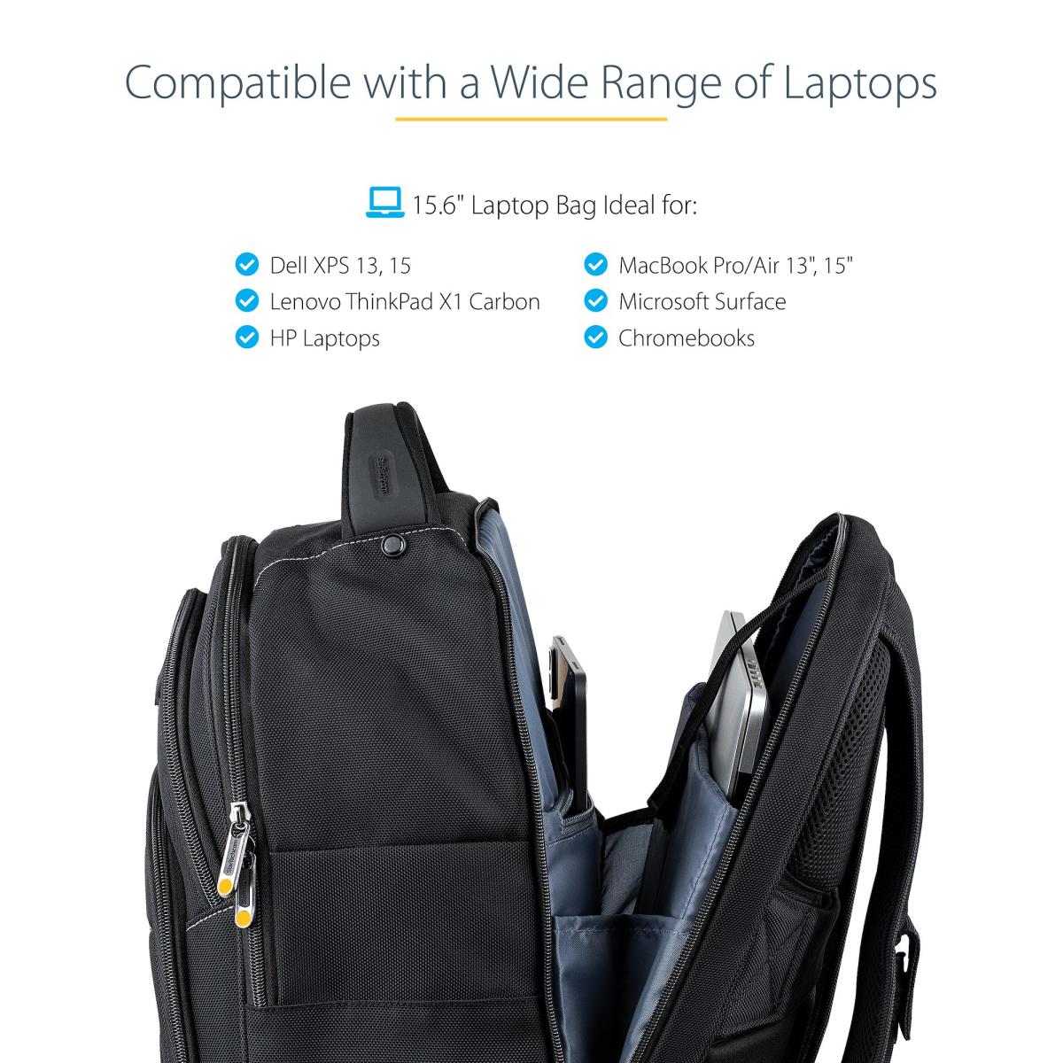 Laptop Backpack - 15.6in - With Removable Accessory Organizer Case