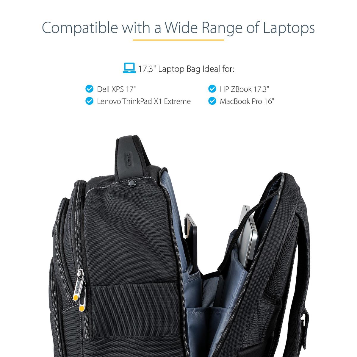 Laptop Backpack - 17.3in - With Removable Accessory Organizer Case