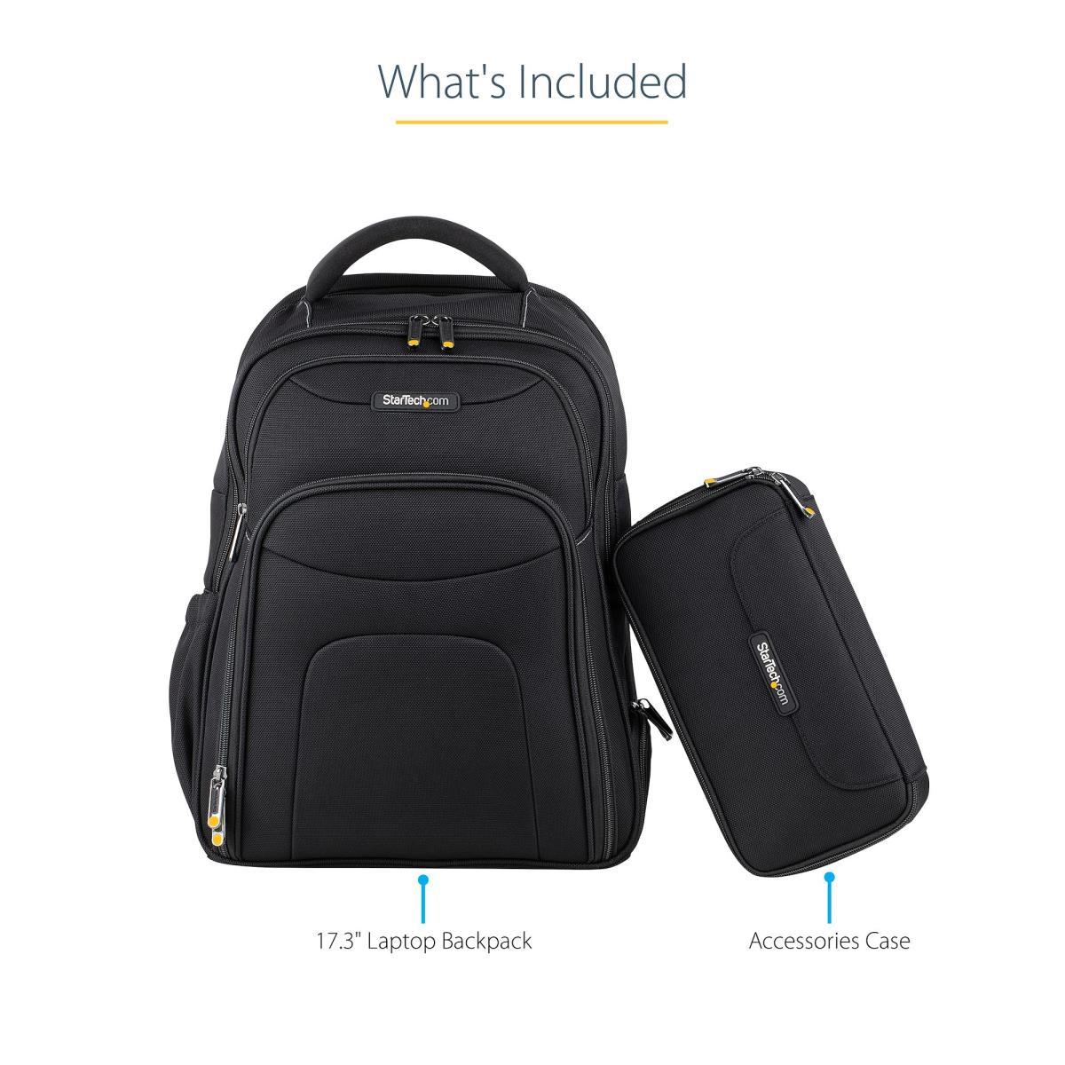 Laptop Backpack - 17.3in - With Removable Accessory Organizer Case