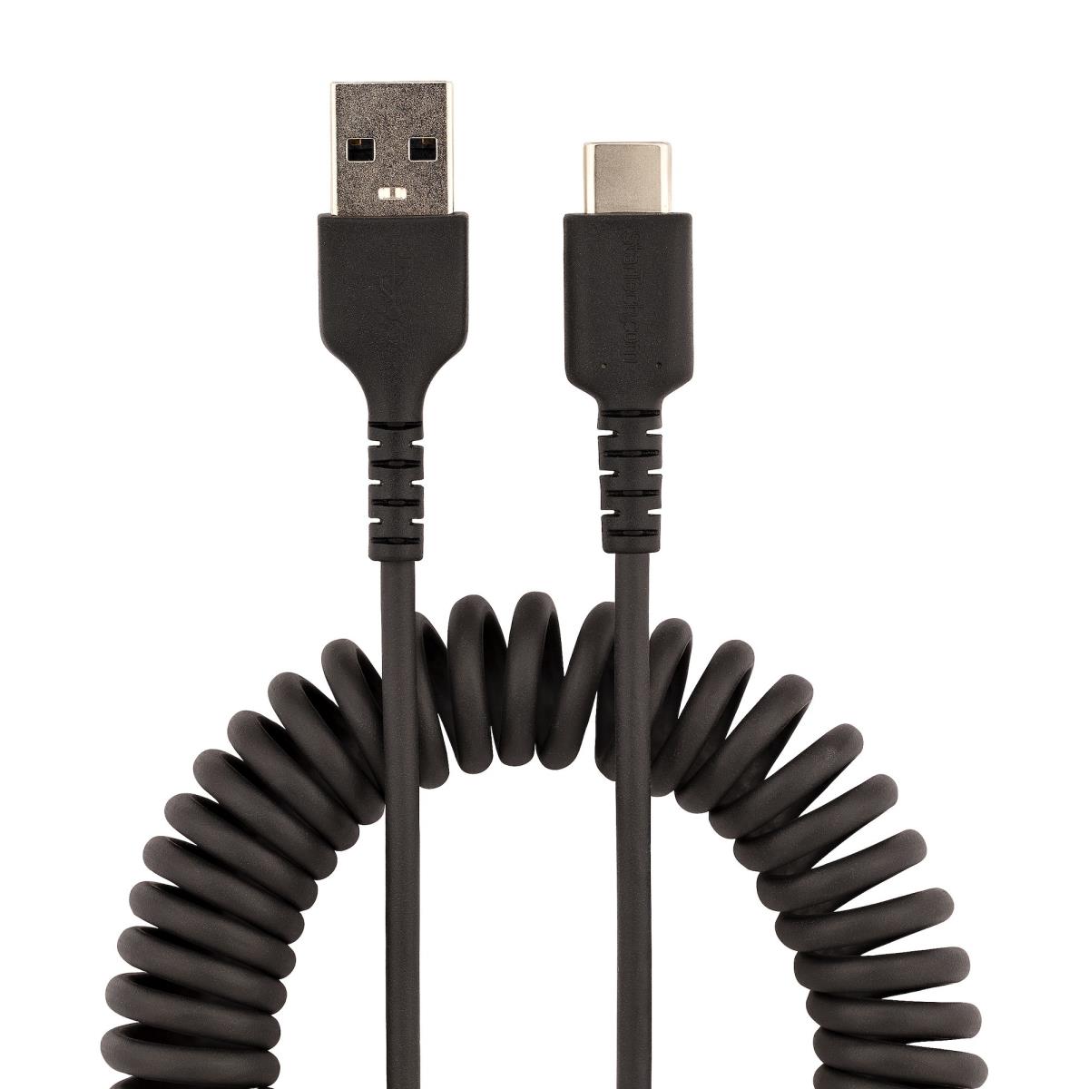 USB A To C Charging Cable Coiled M/m 50cm